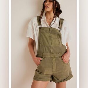WE THE FREE Ziggy Shortalls, army green